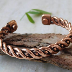 Adjustable Copper Magnetic Bracelet: Pain Relief Cuff Bangle