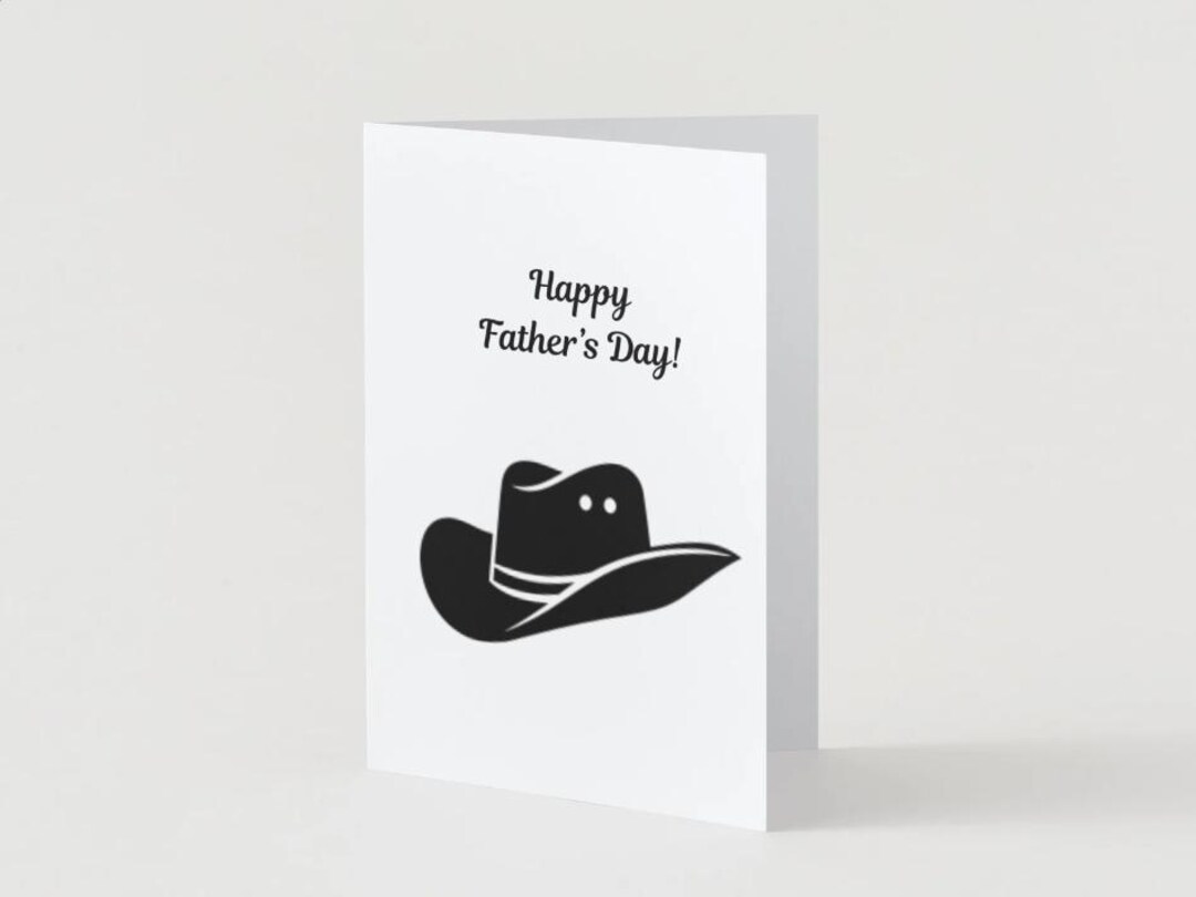 Cowboy Father's Day Card (printable) - Etsy