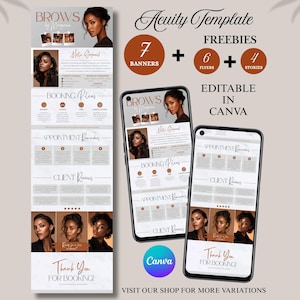 Brows Acuity Editable Scheduling Template Canva Editable Website Design for Brow Artists Acuity Scheduling Template Brow Booking Appointment