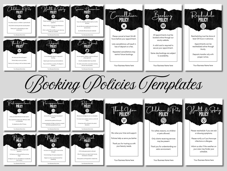 Policy Booking Policies Template Canva Booking Policy Instagram Story ...