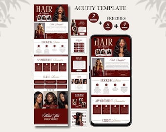 Acuity Hair Scheduling Templates Old Money Aesthetic Website Design DIY Acuity Template Hair Acuity Templates Hairstylist Website Templates