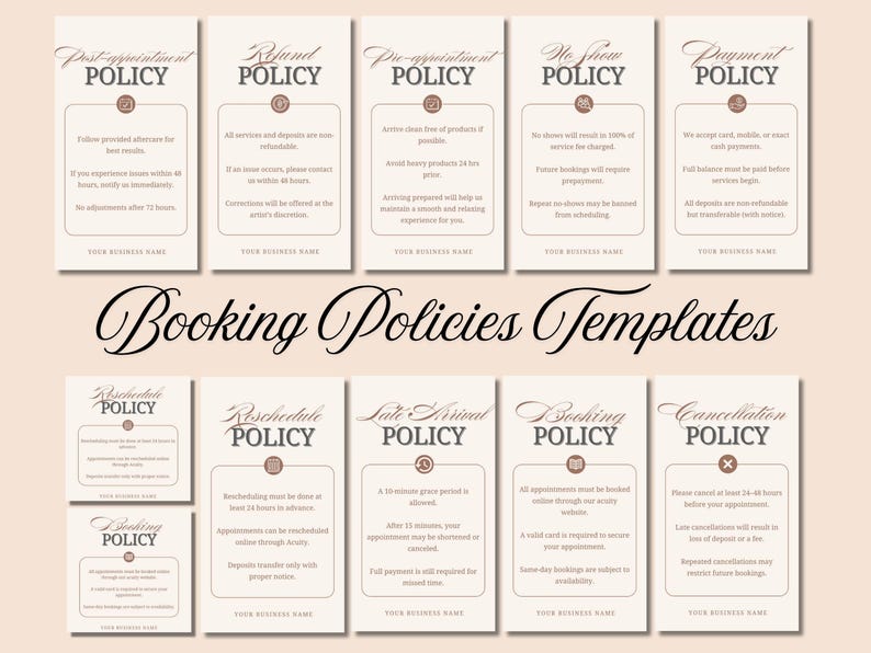 Policy Booking Policies Template Canva Booking Policy Instagram Story ...