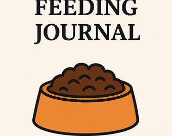 Dog Feeding Journal – Puppy Meal Tracker, Pet Care Planner (PDF)