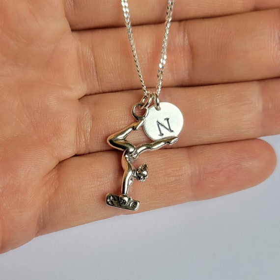 Gymnastics Gymnast Charm Balance Beam Sterling Silver, Made in the USA Gymnastics Gymnast Charm Balance Beam Sterling Silver, Made in the USA