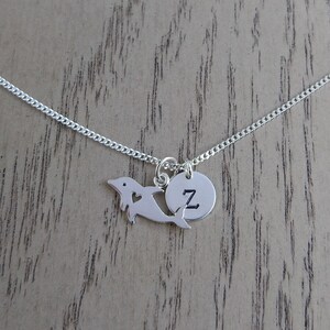 Sterling Silver Dolphin Necklace,  women Gift, Mother Gift, Girl&#39;s Gift, Birthday Gift