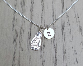 Sterling Silver Penguin Necklace,  women Gift, Mother Gift, Girl's Gift, Birthday Gift