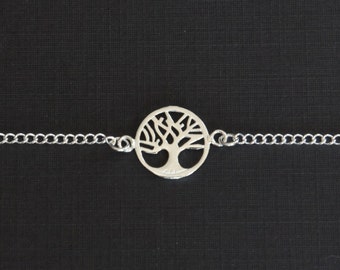 Sterling Silver Tree Bracelet, Tree of Life, Family Tree, Mother's Gift, Kids Bracelet, Children Jewelry, Children Gift, Birthday Gift