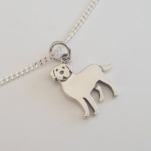 Sterling Silver Labrador Necklace, Dog Necklace, Birthday Gift, Kids Jewelry, Girls Necklace, Shipping from USA