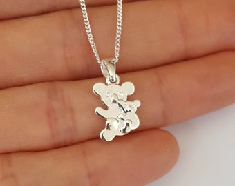 Sterling Silver Koala bear Necklace, Mother daughter Necklace, Birthday Gift, Kids Jewelry, Girls Necklace, Shipping from USA