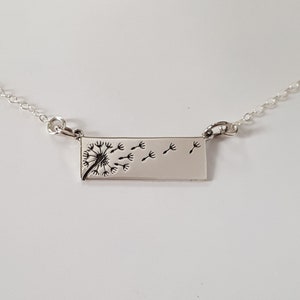 Sterling Silver Dandelion necklace, Women Necklace, Kids Jewelry, Birthday Gift, Mother&#39;s Day Gift