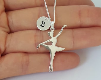 Sterling Silver Ballerina Necklace, Ballet Dancer Necklace, Personalized necklace, Birthday Gift, Children's Jewelry, Kids Jewelry,Girl Gift