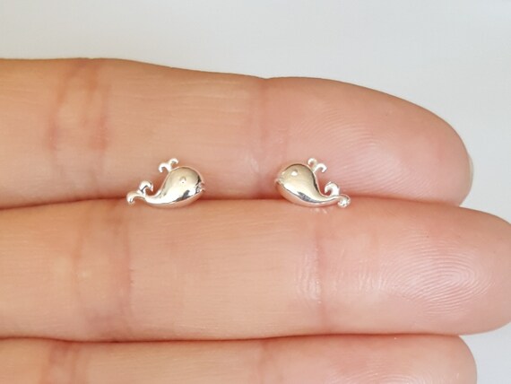 Whale Orecchini A Leva In Argento 925 A Forma Di Balena: Gioielli Ipoallergenici Per Mamme E Figlie (11 Mm, Con Confezione Regalo)