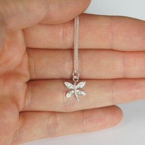 Sterling Silver Dragonfly Necklace, Cubic Zirconia, Birthday Gift, Kids Gift, Kids Jewerly, Bridesmaid Jewelry