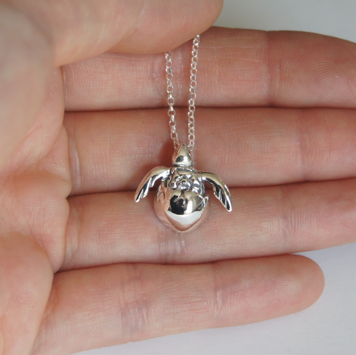 Sterling Silver Turtle Necklace Baby Turtle Necklace Nautical Necklace Beach Necklace Birthday Gift Children s Jewelry Kids Jewelry