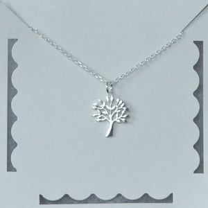 Tree Necklace, Family Tree Necklace, Sterling Silver, Tree of Life Necklace, Birthday Gift, Bridesmaid Gift, Shipping from USA