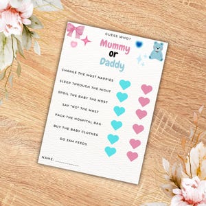 Editable Baby Shower Game | Custom Baby Event Template | Instant Download | Personalize Name, Date, Location & Color Scheme