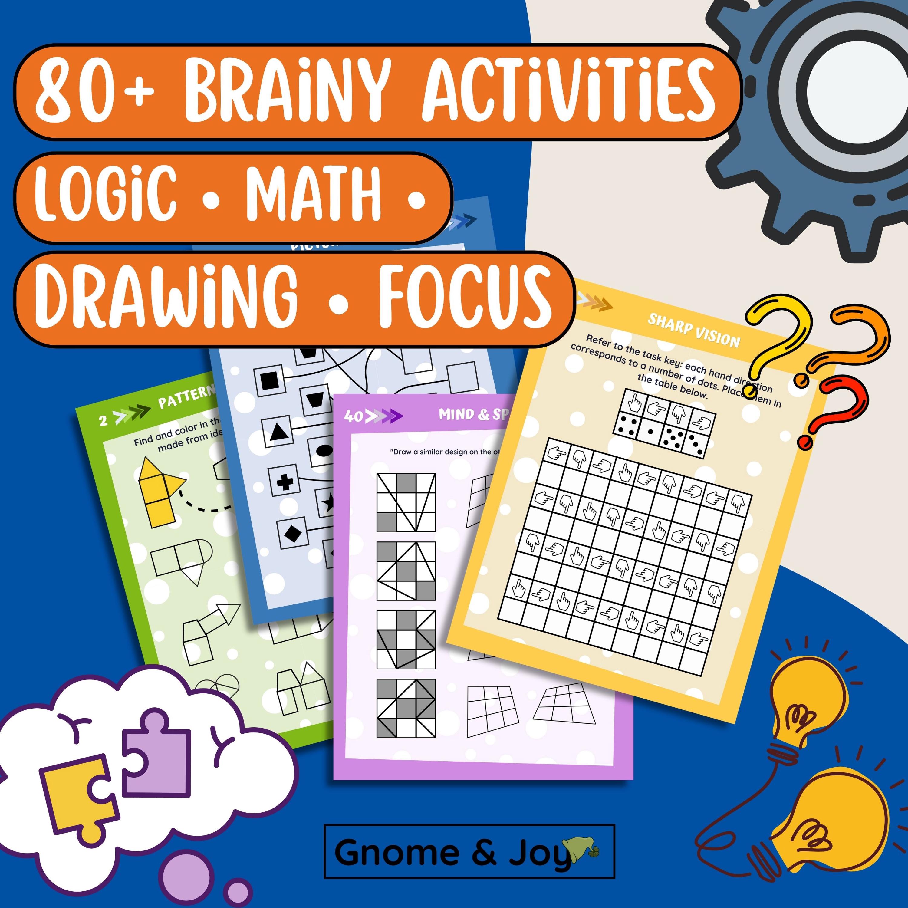 Printable Activity Book for Kids Ages 7–10 | Full Pack | 80 Pages PDF