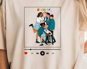Heartstopper Shirt Sweatshirt | Graphic Tee with Friends Hug | LGBTQ+ Pride Inspired Top | Cute Comic Book Style Gift