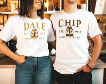 Chip and Dale Shirt, Double Trouble Shirt, Disney Couple Shirts, Disney Vacation Shirt, Disney Family Shirts, Disneyland Tee