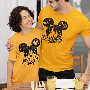 Camisetas de Disney Birthday Squad, camiseta de cumpleañera, regalo de cumpleaños de Disney, camiseta a juego de Disney, fiesta de cumpleaños, el mejor cumpleaños de la historia imagen 2