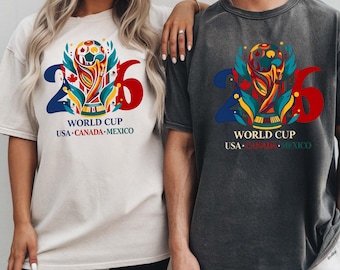 World Cup 2026 T-Shirt, United 2026 Soccer Shirt, USA Canada Mexico Football Fan Gift, Tournament Graphic Tee, Mens Womens Kids Sportswear