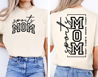 Sports Mom Shirt, Sports Mom Gift, Game Day Shirt, Football Mom Shirt, Baseball Mom Tee, Basketball Mom Shirt, Soccer Mom T-Shirt, Cheer Mom