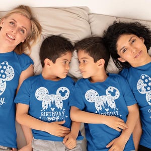 Camisetas de Disney Birthday Squad, camiseta de cumpleañera, regalo de cumpleaños de Disney, camiseta a juego de Disney, fiesta de cumpleaños, el mejor cumpleaños de la historia imagen 8