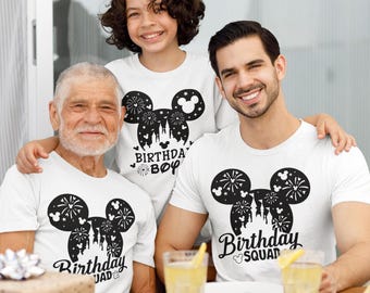 Disney Birthday Squad Shirts, Birthday Girl Tee, Disney Birthday Gift, Disney Matching Shirt, Birthday Party, Best Birthday Ever