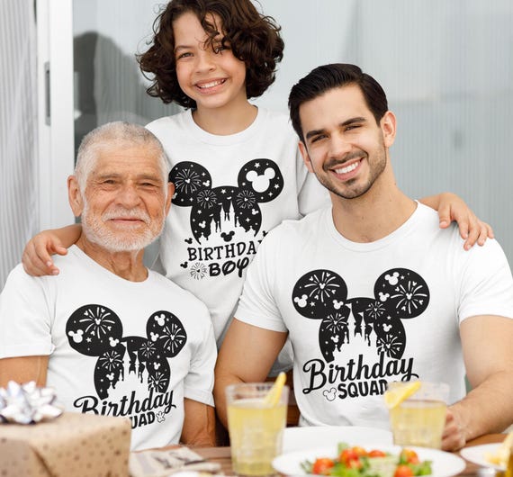 Disney Birthday Squad Shirts, Birthday Girl Tee, Disney Birthday Gift, Disney Matching Shirt, Birthday Party, Best Birthday Ever
