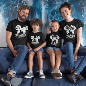 Camisetas de Disney Birthday Squad, camiseta de cumpleañera, regalo de cumpleaños de Disney, camiseta a juego de Disney, fiesta de cumpleaños, el mejor cumpleaños de la historia imagen 4