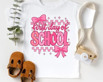 First Day of School Shirt, Back to School Shirt, Girl First Day of School, Kindergarten Shirt, Preschool Shirt, 1st Day of School Shirt
