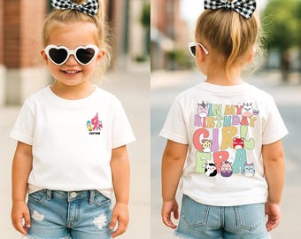 Chemise de l'époque de ma fille d'anniversaire, chemise d'anniversaire squish, cadeau d'anniversaire personnalisé, chemise d'anniversaire fille personnalisée, chemises d'escouade d'anniversaire assorties