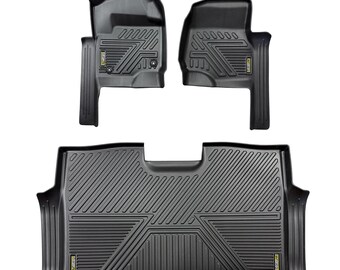 Ford F-250 SuperCrew Floor Mats 2023-2026: 5D Full Coverage, All-Weather TPE