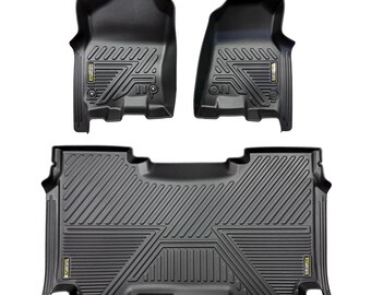 RAM 1500 Crew Cab(Non-Classic Models) All-Weather Floor Mats: 5D TPE, 2019-2024