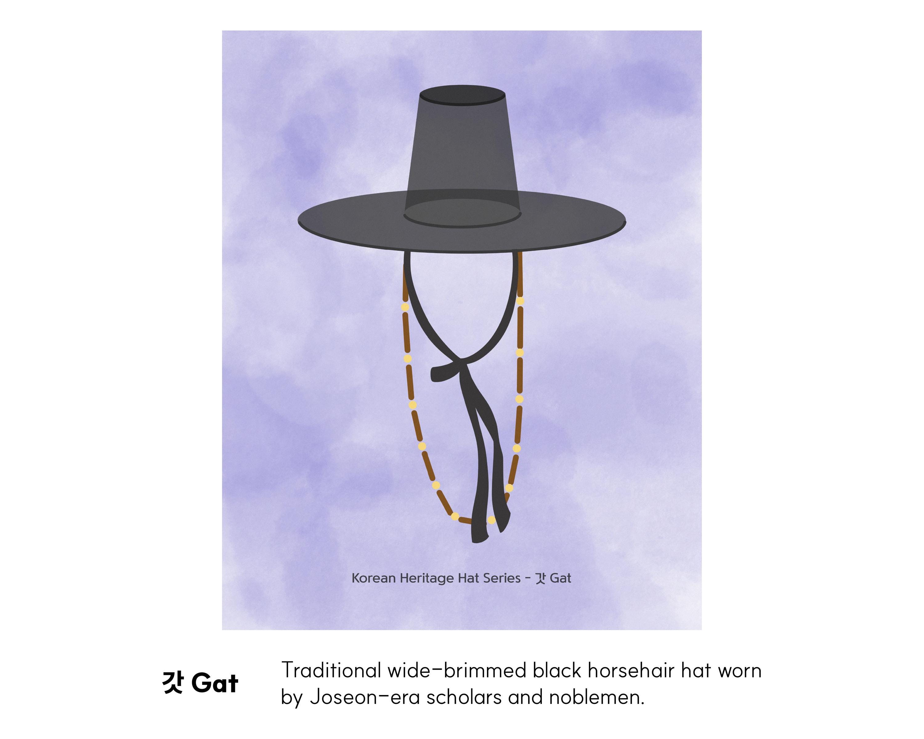 Miniature Korean Traditional Gat Hat – Unisex Netflix Kingdom Style Collectible