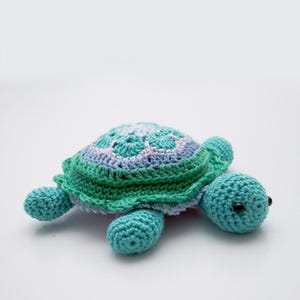 Crochet Pattern Tina Turtle Amigurumi PDF | Cute Turtle Toy DIY Sewing Craft Tutorial