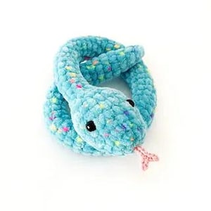 Snake Crochet Pattern, Amigurumi, DIY, Easy-to-Follow Instructions, Handmade Toy, Gift Idea for Kids
