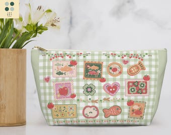 Gingham Heisei Retro Beutel: Retro Folk Art Cottagecore Organizer