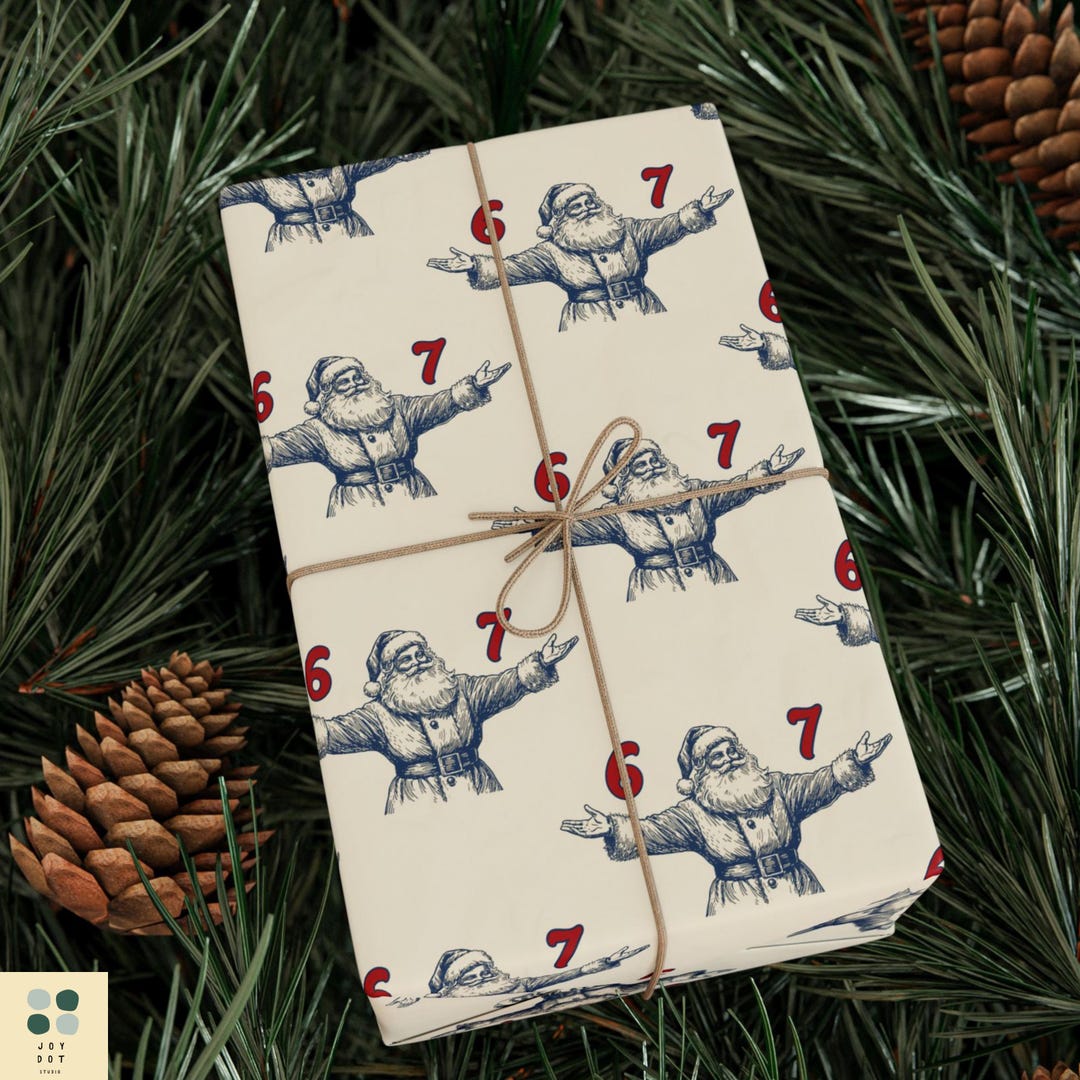 67 Christmas Wrapping Paper, 67 Meme Christmas Gift Wrap, Kids Funny ...
