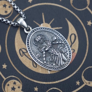 Lilith Sigil Necklace: 925 Sterling Silver Occult Protection Amulet