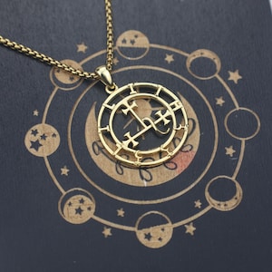 Lilith Sigil Sterling Silver Pendant: Dark Feminine Goddess Amulet