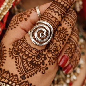 This Valentine Day Special Gift Your Love Beautiful Ring 925 Sterling Silver Spiral Ring, Handmade Statement Ring, Boho Silver Jewelry-