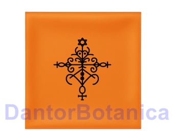 23.6X23.6 inches BOSSOU MARASA Scarf- Lwa Bosou Mouchoir, Bosou Marassa mouchwa lwa, voodoo Scarf, Hoodoo Scarf Veve mouchwa Veve Mouchoir