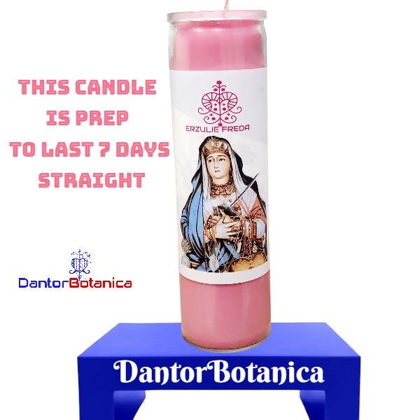 thumbnail image 2 of Erzulie Freda 7 Day Prayer Candle - 8 Inch Devotional Candle For Spiritual Rituals And Altar Decor 2 of 13