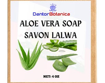Savon Lalwa- ALOE VERA SOAP- Florida Water Soap-Natural Handmade Soap- Spiritual Soap- Purification Hoodoo Voodoo Vodou Soap Ruda Money Soap