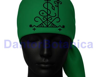 23.6X23.6 inches PAPA LOKO Scarf- Papa Loco Mouchoir, Papa Loko mouchwa lwa, voodoo Scarf Hoodoo Scarf Veve mouchwa Veve Scarf Veve Mouchoir