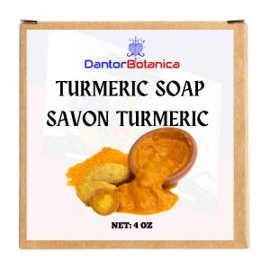 Jabón de cúrcuma Kojic - Jabón natural de cúrcuma Savon, jabón hecho a mano - Jabón para el acné, jabón para eliminar manchas oscuras, jabón para aclarar la piel, jabón para una piel radiante