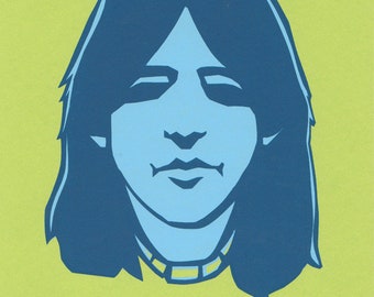 Gram Parsons - Grevious Angel - portrait print - outlaw country