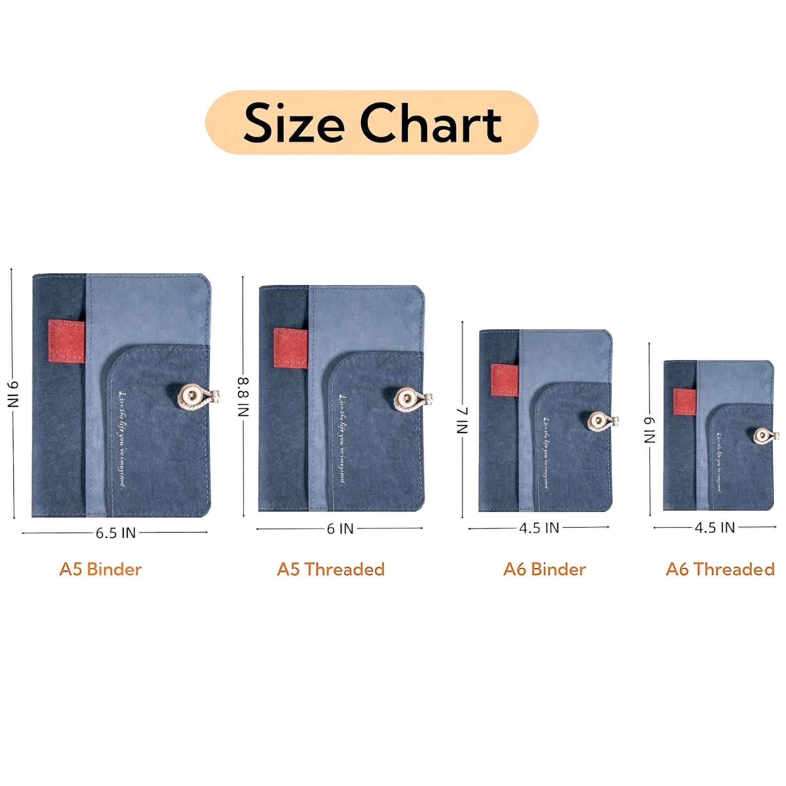 A6 A5 Custom Hand Notebook,retro Binder Rings Journal,fabric Hard Cover ...