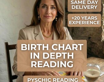In Depth Natal Chart Reading, Personalized Astrology Analysis (PDF)